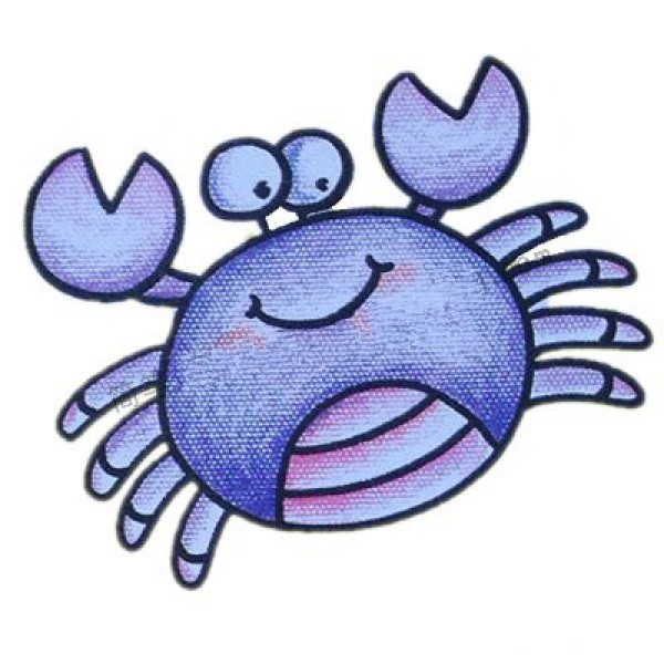 How to draw a happy crab