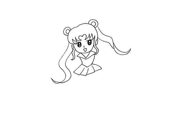 How to draw Sailor Moon