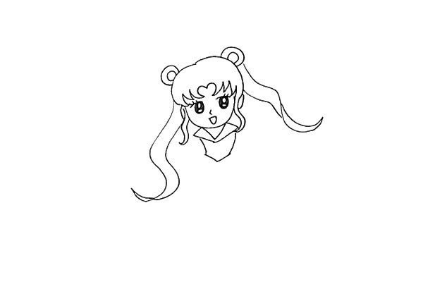 How to draw Sailor Moon