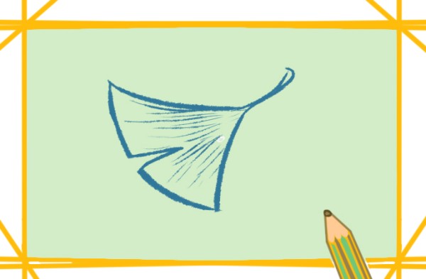 How to draw golden ginkgo leaves