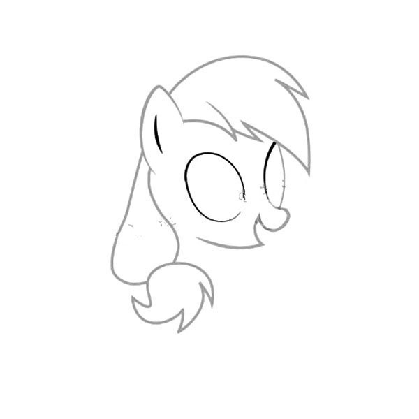 My Little Pony Applejack simple drawing