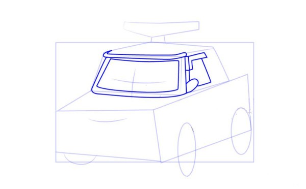 Police car Perli Perli simple drawing