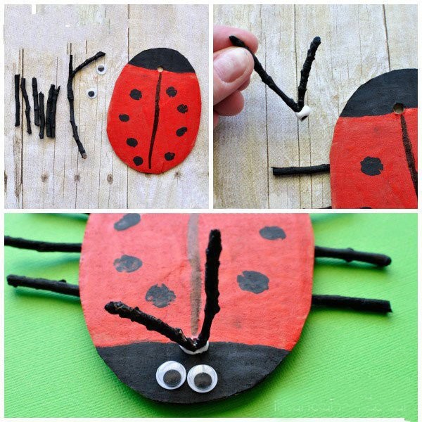 Kindergarten handmade ladybug