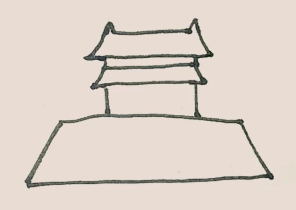 Simple drawing of Tiananmen