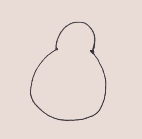 Simple drawing of pear