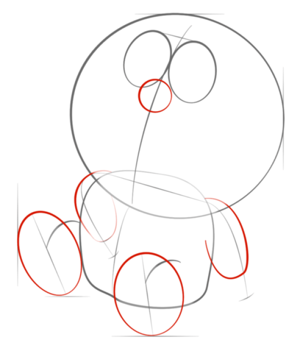 Doraemon simple drawing steps