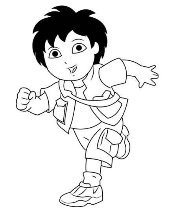 Running Diego simple strokes picture