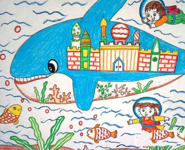 Childrens drawings of the underwater world: the world becomes an underwater world