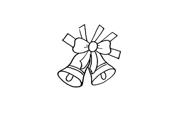 How to draw Christmas bells