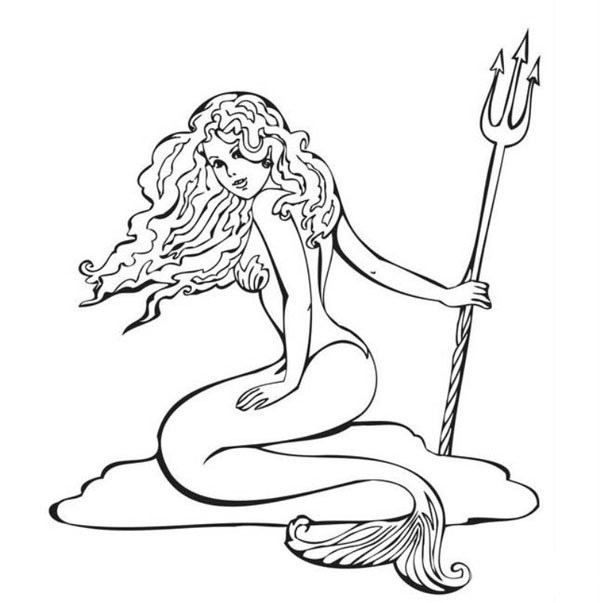 How to draw a simple mermaid