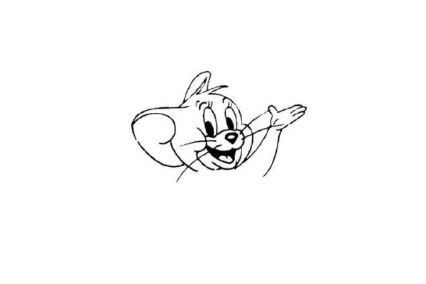 How to draw the little mouse Jerry in Tom and Jerry