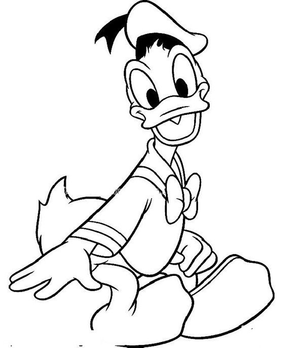 Donald Duck simple drawing pictures