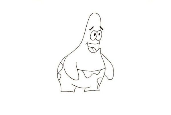 Draw Patrick from SpongeBob SquarePants