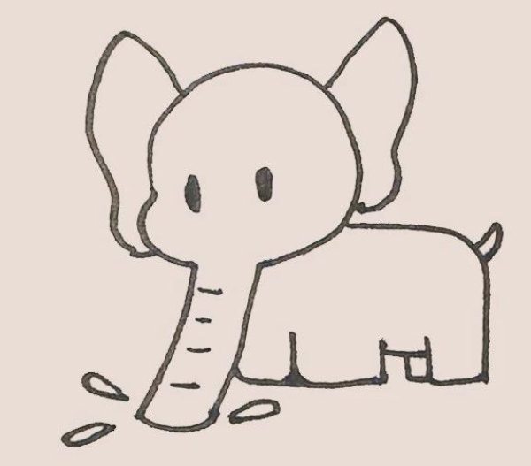 How to draw an elephant with simple strokes