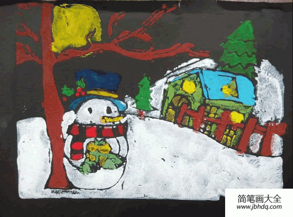 Childrens drawings Snowmans thoughts