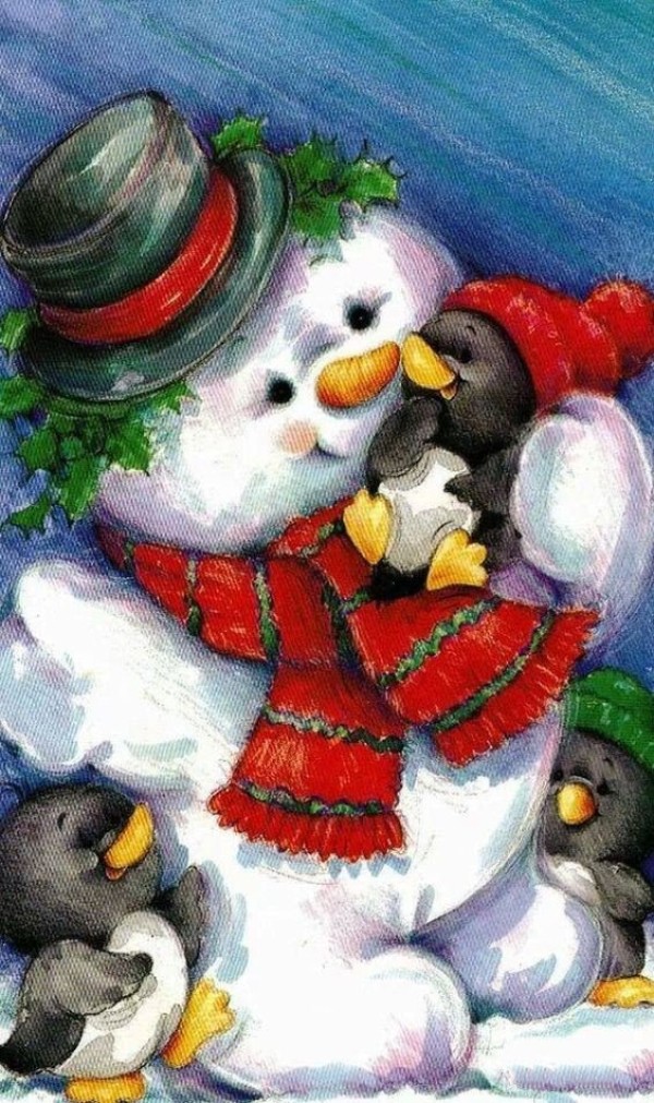 Watch foreign paintings of The Little Snowman Who Loves Penguins online