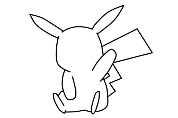 Simple drawing tutorial, step by step drawing of Pikachu