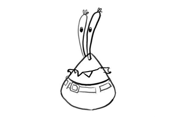 How to draw Mr. Krabs in SpongeBob SquarePants