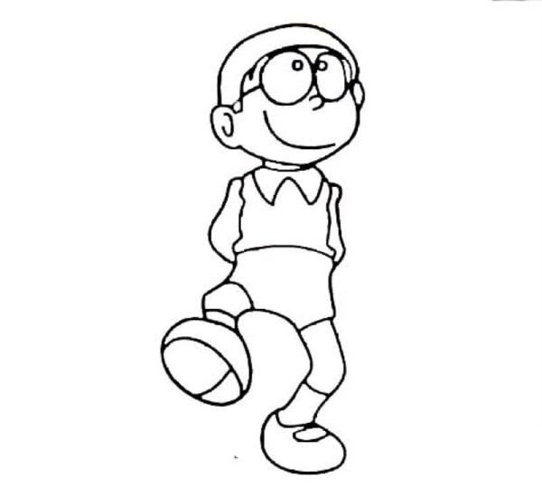 Doraemon Nobita simple drawing pictures