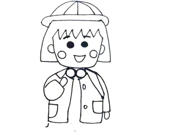 Simple drawing tutorial: Chibi Maruko-chan