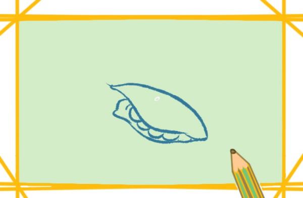 How to draw cute little peas