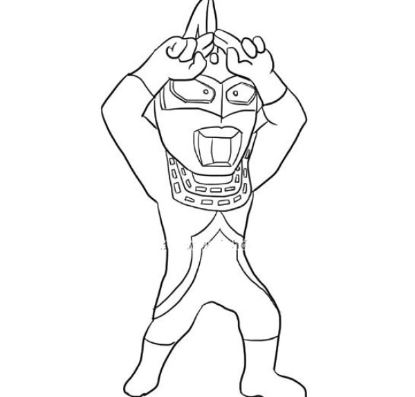 Ultraman Sevens special move pose