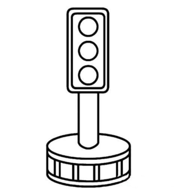 How to draw road traffic lights