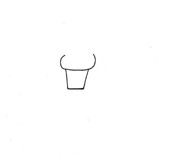 Childrens simple drawing of calf