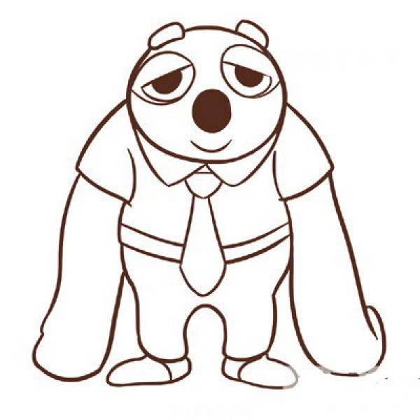 Zootopia simple drawing method of sloth