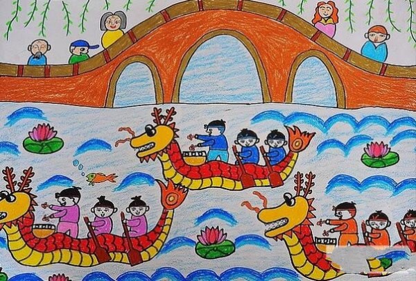 Appreciation of Dragon Boat Festival Dragon Boat Festival Paintings with Childlike Hearts