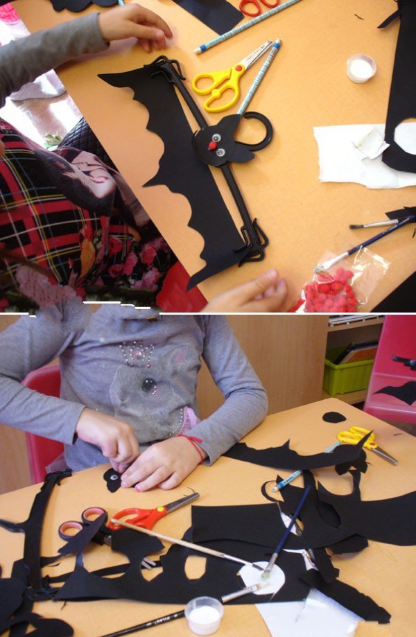 How to make Halloween bat ornaments