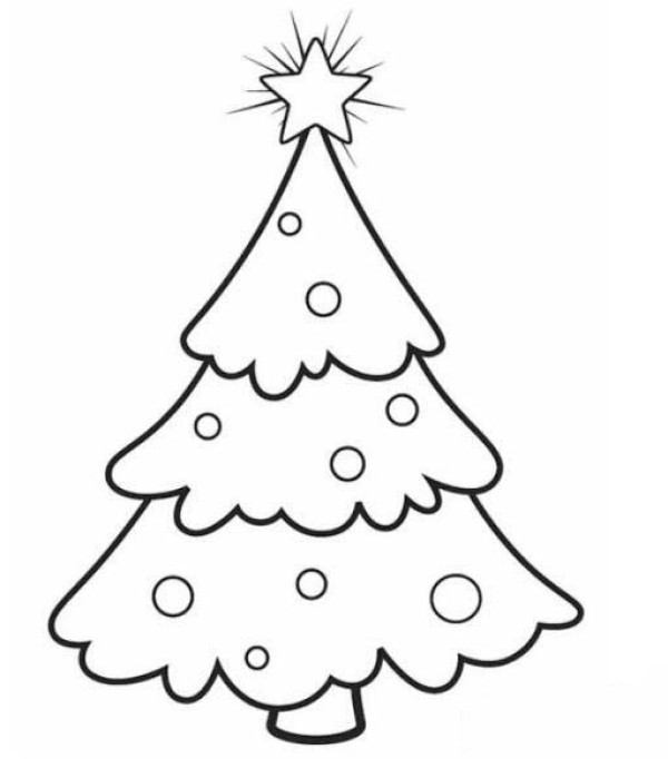 How to draw a beautiful Christmas tree