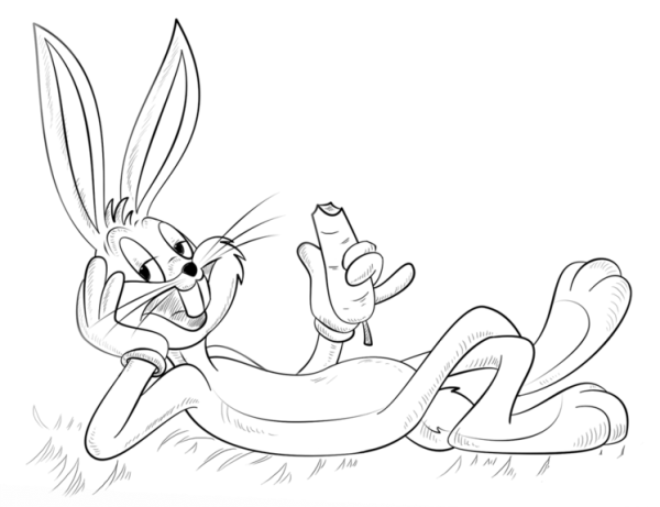 How to Draw Bugs Bunny