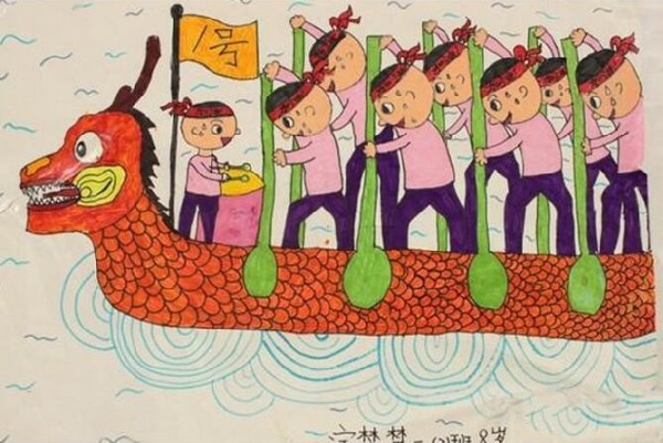 Let’s row dragon boats together and appreciate children’s paintings during the Dragon Boat Festival