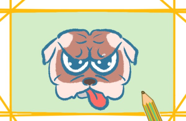 How to draw a fierce looking bulldog