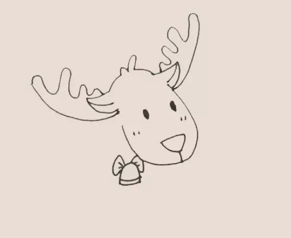 Reindeer simple drawing