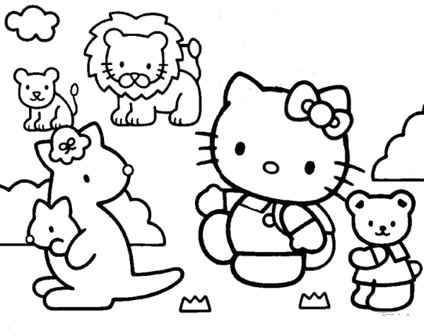 Cute Hello Kitty simple drawing pictures