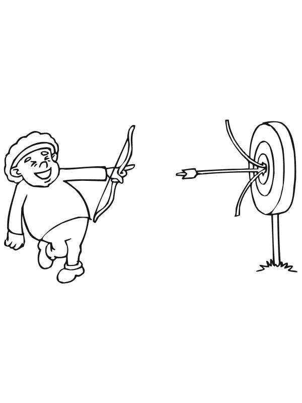 cartoon archery sport