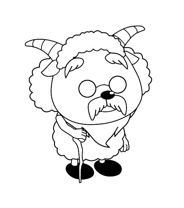 Simple drawing pictures of slow sheep