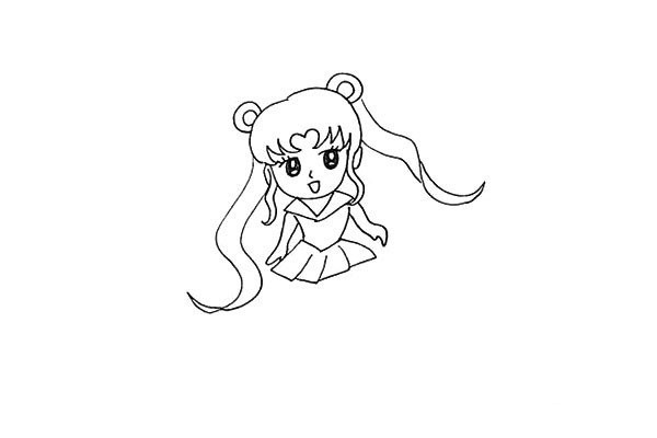 How to draw Sailor Moon