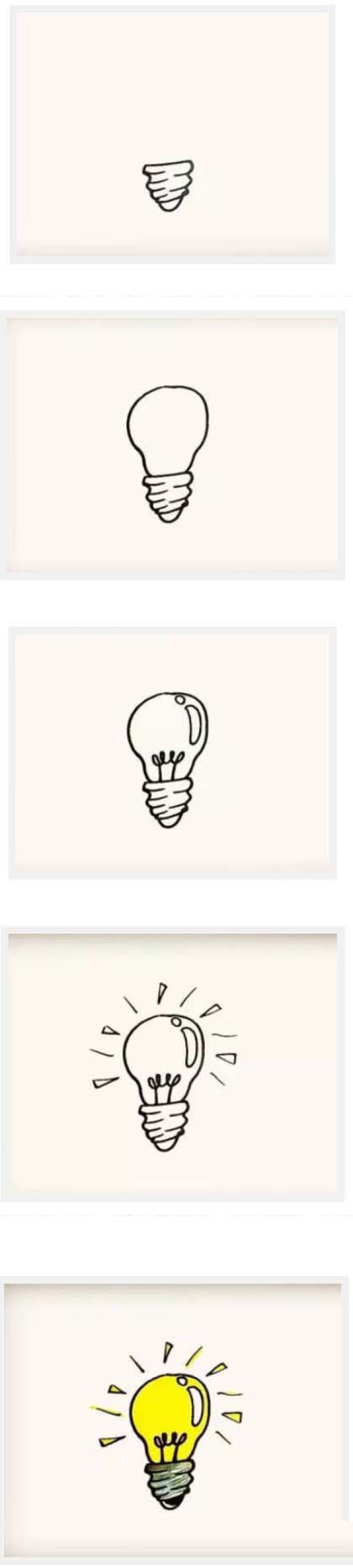 How painters use light bulbs