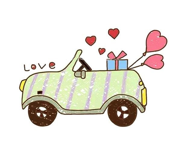 5 beautiful simple car drawings