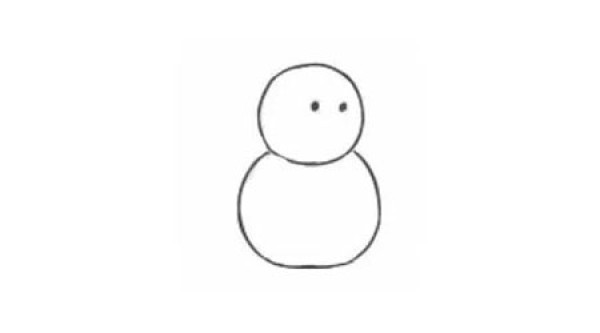 Learn to draw step by step: Snowman