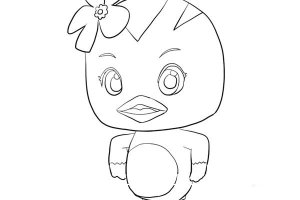 How to draw cute chicken team Duoduo