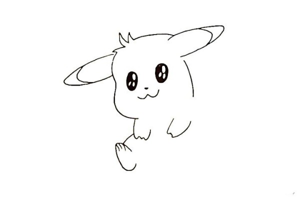 How to draw Pikachu in simple strokes