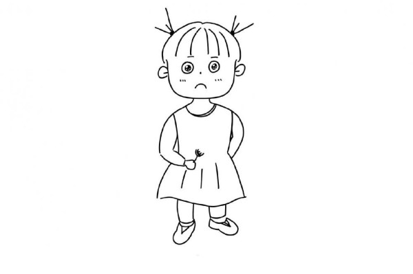 Cute children simple drawing pictures