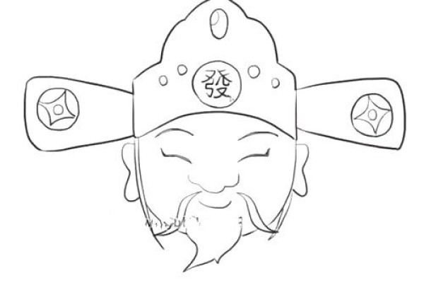 Simple drawing tutorial of the God of Wealth