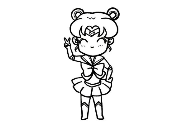 Sailor Moon of love and justice, punishing you on behalf of the moon