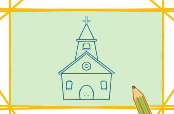 Simple drawing of holy church