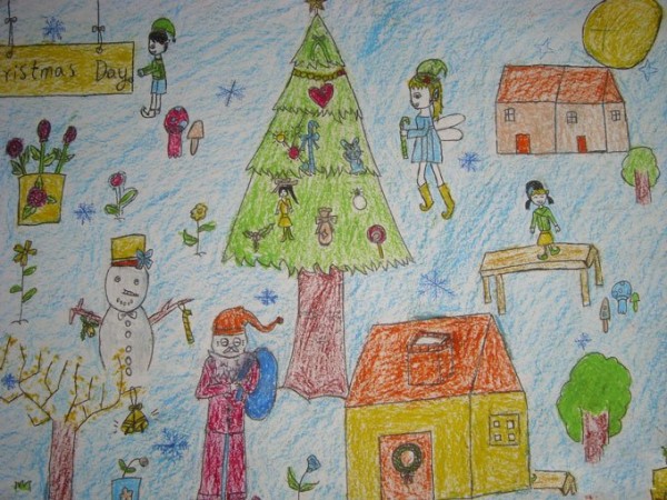 Christmas childrens drawings Christmas carnival